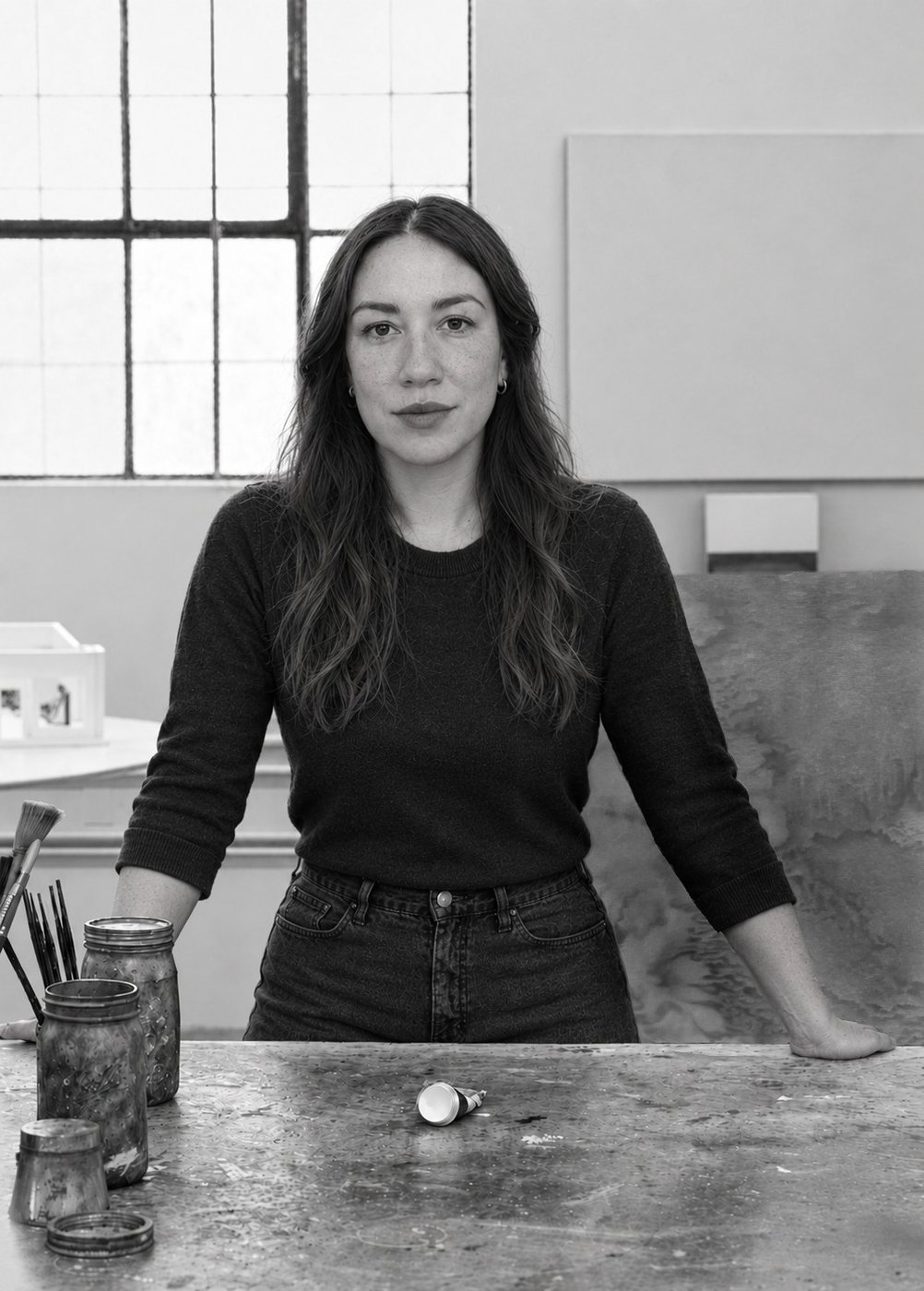 Billie Salter White in her studio